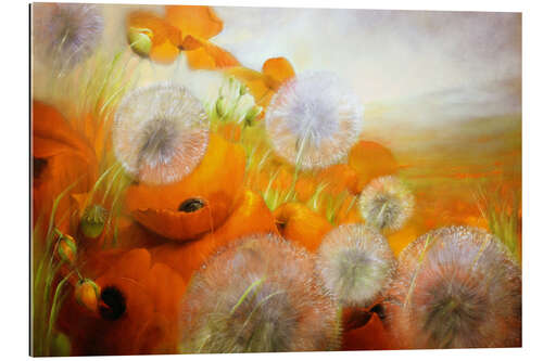 Galleriprint Poppy meadow with dandelions