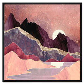 Gerahmter Kunstdruck Errötete Aussicht