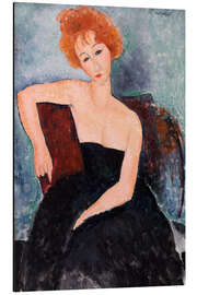 Magnettafel Rothaariges Mädchen im Abendkleid