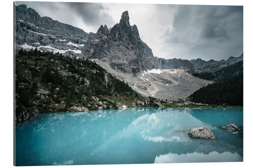 Gallery print Mountain lake in the Dolomites