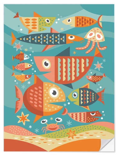 Muursticker Aquarium