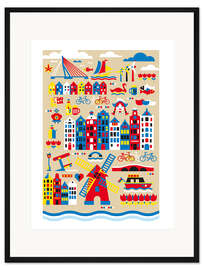 Gerahmter Kunstdruck Niederlande