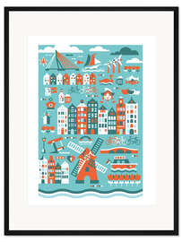 Gerahmter Kunstdruck Niederlande