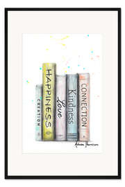 Gerahmter Kunstdruck Bücher von Bedeutung