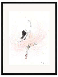 Gerahmter Kunstdruck Frühlingsrosen-Tanz