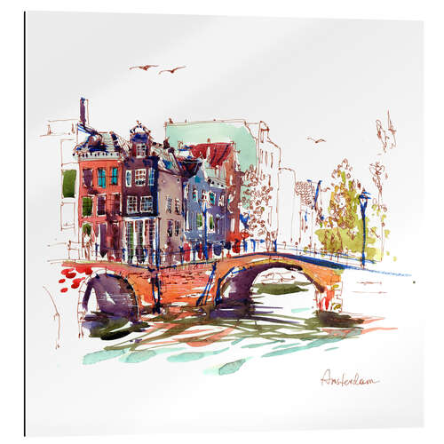 Gallery print Canals of Amsterdam, Netherlands