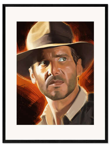 Gerahmter Kunstdruck Indiana Jones
