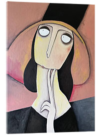 Akryylilasitaulu Jeanne, Based on Modigliani