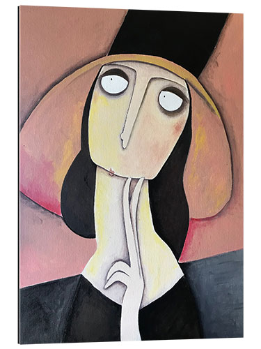 Gallery print Jeanne, Based on Modigliani