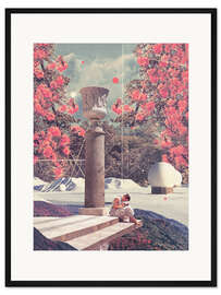 Gerahmter Kunstdruck Ich warte auf meine Einsamkeit, um mir zu vergeben