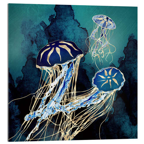 Gallery print Metallic Jellyfish III