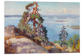 Foam board print Landscape of Koli