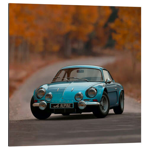 Aluminium print Classic Car Alpine