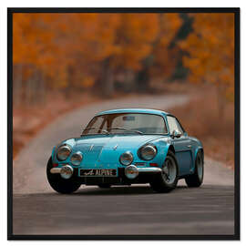 Gerahmter Kunstdruck Classic Car Alpine
