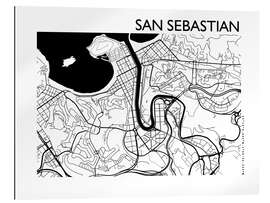 Galleriataulu Map of San Sebastian