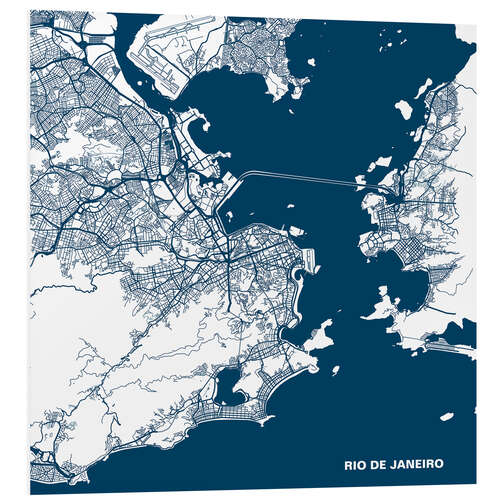 Obraz na PCV Map of Rio de Janeiro