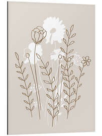 Magnettafel Skandi Blumenstrauß 1