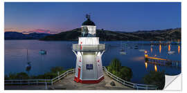 Selvklebende plakat Lighthouse, New Zealand