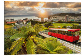 Tableau en aluminium Wellington au lever du soleil