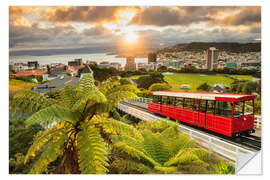Sticker mural Wellington au lever du soleil