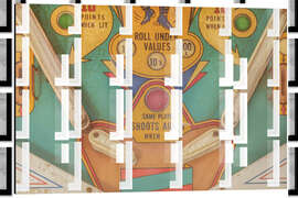 Magnettafel Vintage Flipperautomat