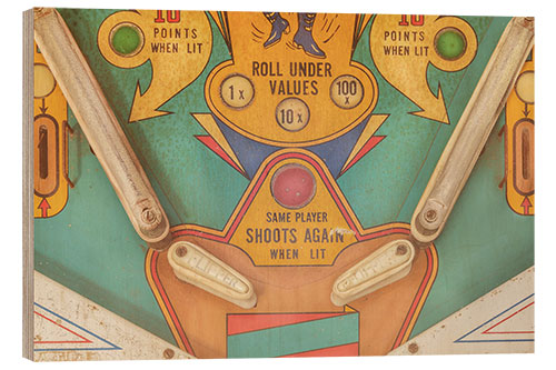 Puutaulu The vintage pinball machine