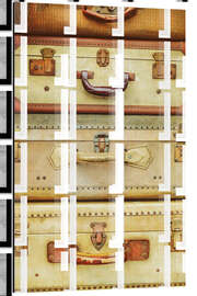 Magnettafel Vintage Reisekoffer