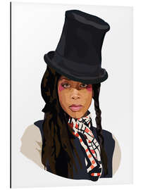 Tableau en aluminium Erykah Badu