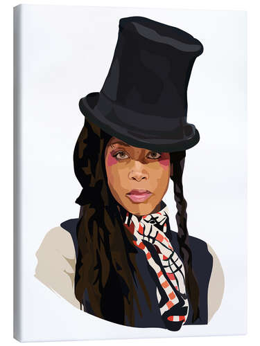 Canvas print Erykah Badu