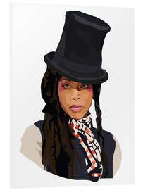 Foam board print Erykah Badu