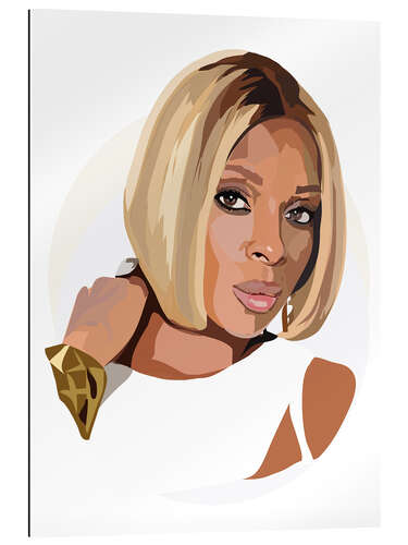 Stampa su plexi-alluminio Mary J Blige