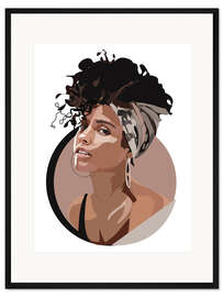 Gerahmter Kunstdruck Alicia Keys