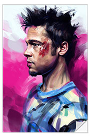 Selvklebende plakat Tyler Durden