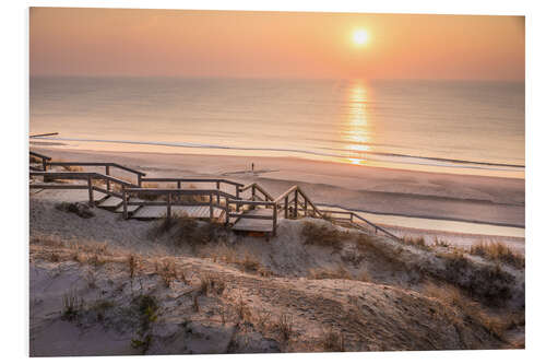 PVC-taulu Lonely sunset on Sylt