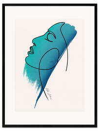 Ingelijste kunstdruk The face