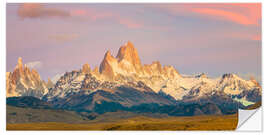 Wall sticker Fitz Roy at sunrise in Patagonia