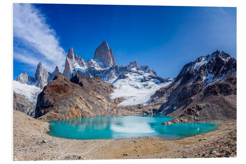 PVC-tavla Fitz Roy and Laguna de Los Tres in Patagonia - El Chalten