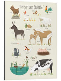 Magnettafel Tiere auf dem Bauernhof (Deutsch)