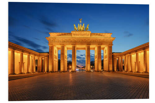 PVC-tavla Brandenburg Gate at the blue hour