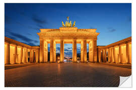 Naklejka na ścianę Brandenburg Gate at the blue hour