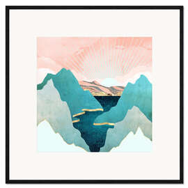 Framed art print Mint Mountains