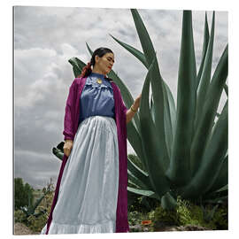 Gallery print Frida Kahlo in the garden