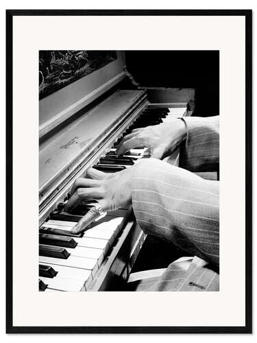 Plakat artystyczny premium w ramie Nat King Cole