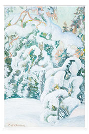 Tableau  Paysage d&#039;hiver - Pekka Halonen