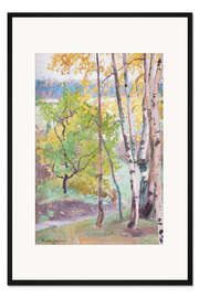 Gerahmter Kunstdruck Herbst in Tuusulanjärvi
