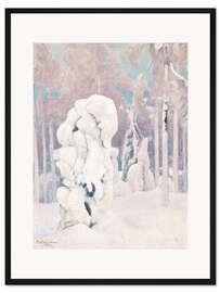 Gerahmter Kunstdruck Winter in Kinahmi