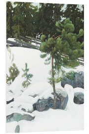 Print på skumplade Winter landscape 1900