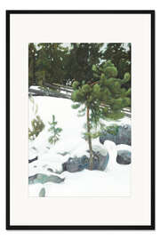 Gerahmter Kunstdruck Winterlandschaft