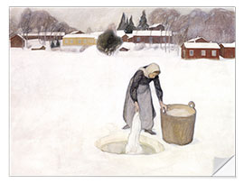 Adesivo murale Washing on the Ice