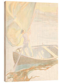 Holzbild Segeln - Magnus Enckell